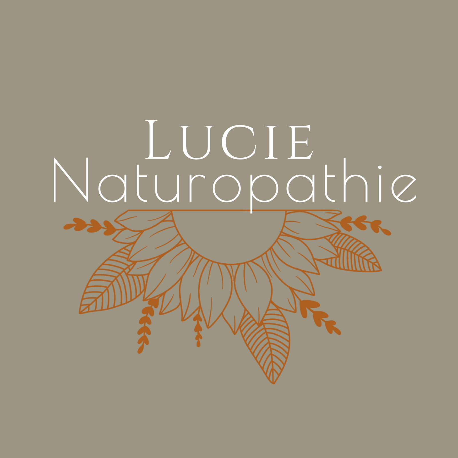 Logo Lucie Trognon Naturopathie feuillage et fleur